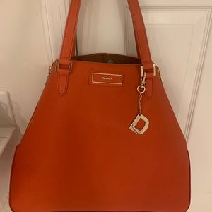 Like New DKNY orange Handbag